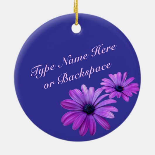 Daisy Ornament Flower Kerstdecoration (Achterkant)