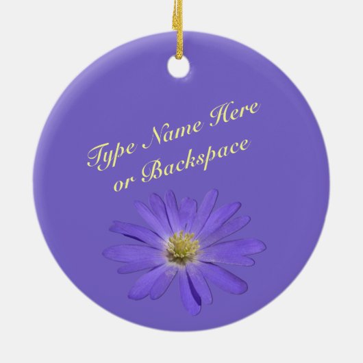 Daisy Ornament Flower Kerstdecoration (Achterkant)