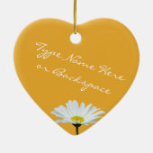 Daisy Ornament Flower Kerstdecoration (Achterkant)