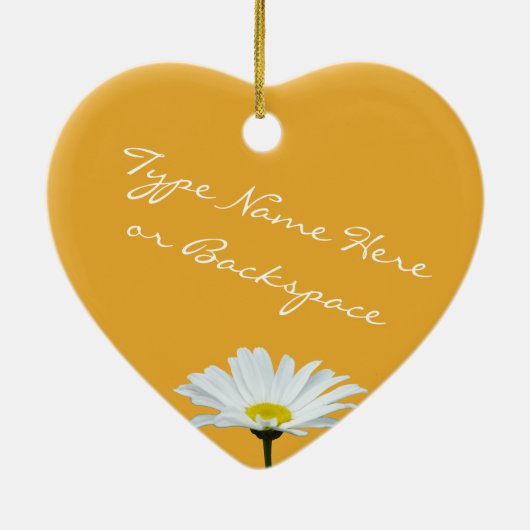 Daisy Ornament Flower Kerstdecoration (Achterkant)