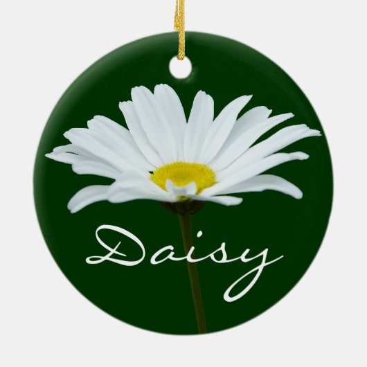 Daisy Ornament Flowers kerstdecoratie (Achterkant)