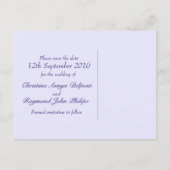 Daisy osteospermum bruiloft, behalve de datumkaart aankondigingskaart (Achterkant)