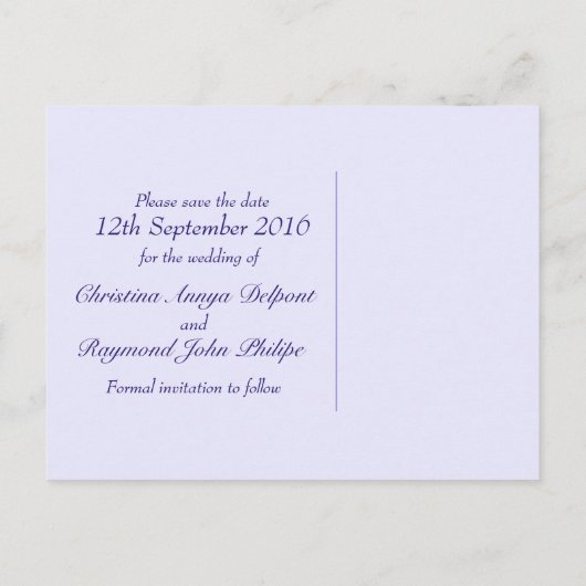 Daisy osteospermum bruiloft, behalve de datumkaart aankondigingskaart