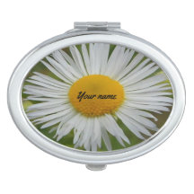 Daisy Oval Compact Mirror