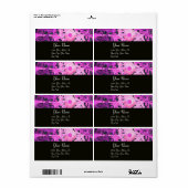 DAISY, paars violette zwart Etiket (Full Sheet)