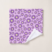 Daisy Paarse Lila Bad Handdoek (Wasdoekje)
