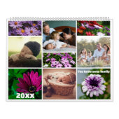 Daisy paarse magenta foto grootouders Kalender (Hoes)