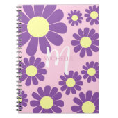 Daisy Paarse Roze Monogram Notitieboek (Voorkant)