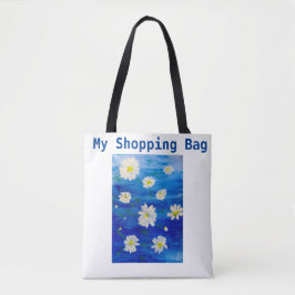 Daisy Painting Ontworpen herbruikbare kooptas Tote Bag