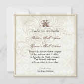 Daisy, Pansy, Roos n vlinder, bruiloft uitnodiging (Voorkant)