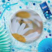 Daisy Paper-Borden Papieren Bordje (Feest)