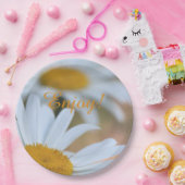 Daisy Paper-Borden Papieren Bordje (Feest)