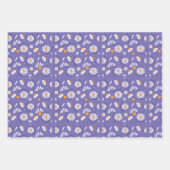 Daisy patroon achtergrond veranderlijke leeftijd z inpakpapier vel (Voorkant 3)