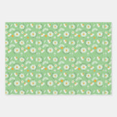 Daisy patroon achtergrond veranderlijke leeftijd z inpakpapier vel (Voorkant 2)