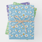 Daisy patroon achtergrond veranderlijke leeftijd z inpakpapier vel (In situ)