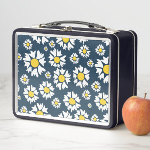 Daisy patroon, bloemenpatroon, witte madeliefjes