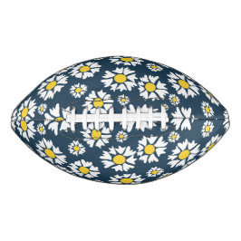 Daisy patroon, bloemenpatroon, witte madeliefjes american football