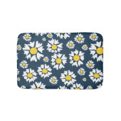 Daisy patroon, bloemenpatroon, witte madeliefjes badmat (Voorkant)