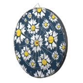 Daisy patroon, bloemenpatroon, witte madeliefjes dartbord (Voorkant Rechts)