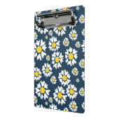 Daisy patroon, bloemenpatroon, witte madeliefjes mini klembord (Angled2)