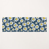 Daisy patroon, bloemenpatroon, witte madeliefjes yogamat (Voorkant (horizontaal))