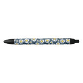 Daisy patroon, bloemenpatroon, witte madeliefjes zwarte inkt pen (Voorkant)