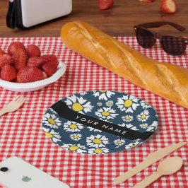 Daisy Patroon, Witte Madeliefjes, Je Naam Papieren Bordje