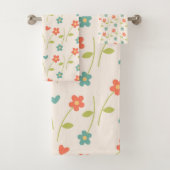 Daisy Pattern Bad Handdoek (Insitu)