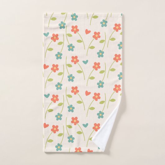 Daisy Pattern Bad Handdoek (Handdoek)