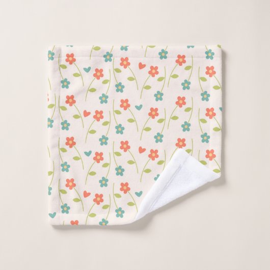Daisy Pattern Bad Handdoek (Wasdoekje)