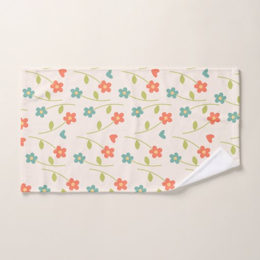 Daisy Pattern Bad Handdoek (Handdoek)