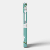 Daisy Pattern, Blauwgroen achtergrond, persoonlijk Case-Mate iPhone Case (Achterkant / Links)