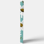 Daisy Pattern, Blauwgroen achtergrond, persoonlijk Case-Mate iPhone Case (Achterkant / Rechts)