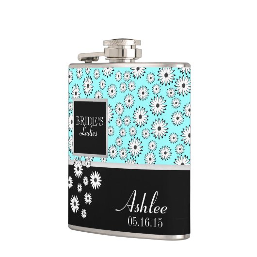 Daisy Pattern Bridesmaid Heupfles (Links)