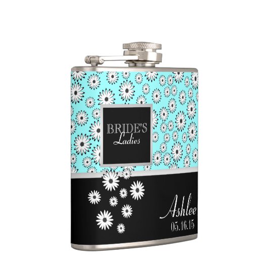 Daisy Pattern Bridesmaid Heupfles (Rechts)