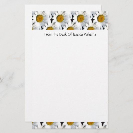 Daisy Pattern  briefpapier (Voorkant / Achterkant)