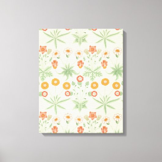 Daisy Pattern (door William Morris) Canvas Afdruk (Voorkant)