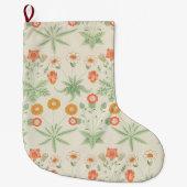 Daisy Pattern (door William Morris) Grote Kerstsok (Voorkant)