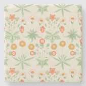 Daisy Pattern (door William Morris) Stenen Onderzetter (Voorkant)