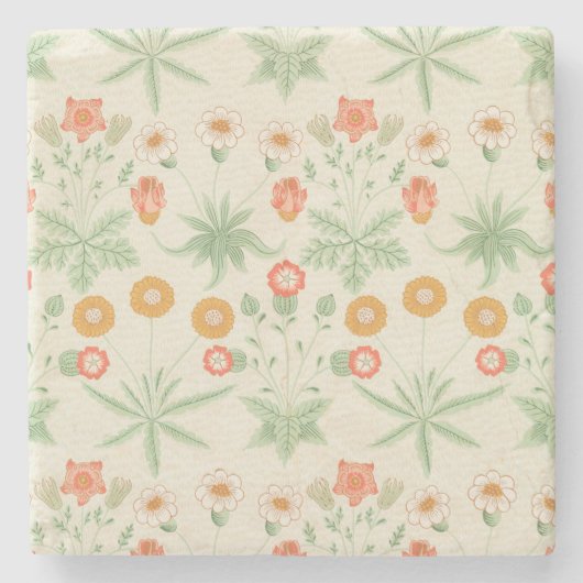 Daisy Pattern (door William Morris) Stenen Onderzetter (Voorkant)