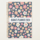 Daisy Pattern Flowers Blooms Floral Cute CUSTOM Planner (Voorkant)