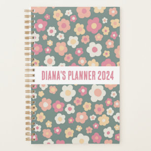 Daisy Pattern Flowers Blooms Floral Cute CUSTOM Planner