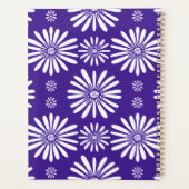 Daisy Pattern Flowers Blooms Floral Paars CUSTOM Planner (Achterkant)