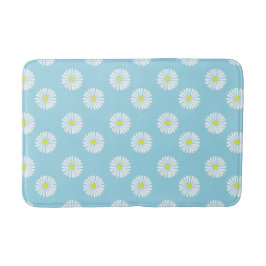 Daisy Pattern Foam Bathmat Badmat