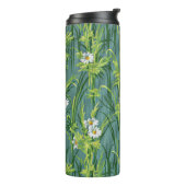 Daisy Pattern, groen patroon, Thermosbeker (Gedraaid links)