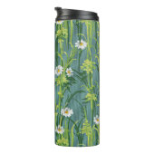 Daisy Pattern, groen patroon, Thermosbeker (Geroteerd rechts)