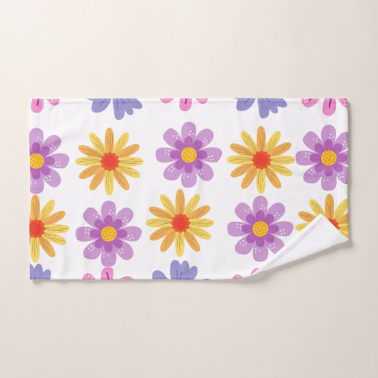 Daisy Pattern Handdoek (Handdoek)