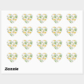 Daisy Pattern Hart Sticker (Vel)