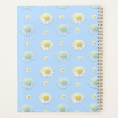 Daisy Pattern op lichtblauwe achtergrond Planner (Achterkant)