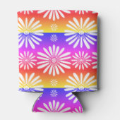 Daisy Pattern Paars Yellow Koelbox Blikjeskoeler (Achterkant)